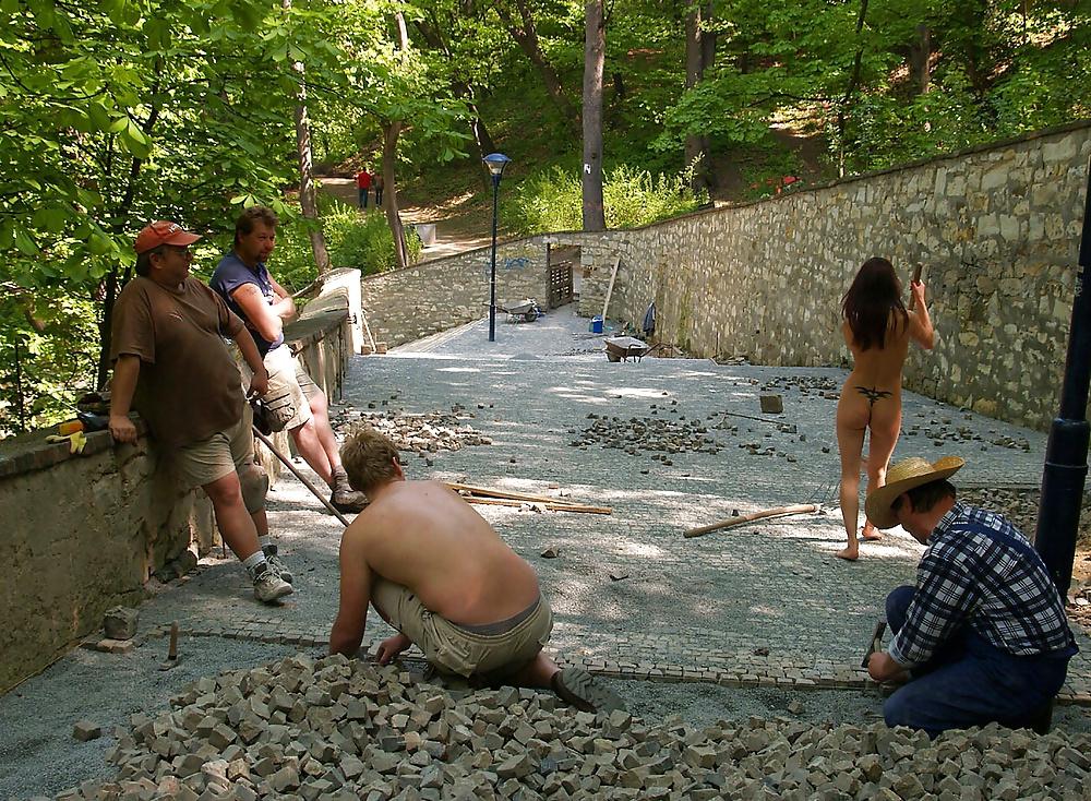 23P Wife decided to entertain road workers