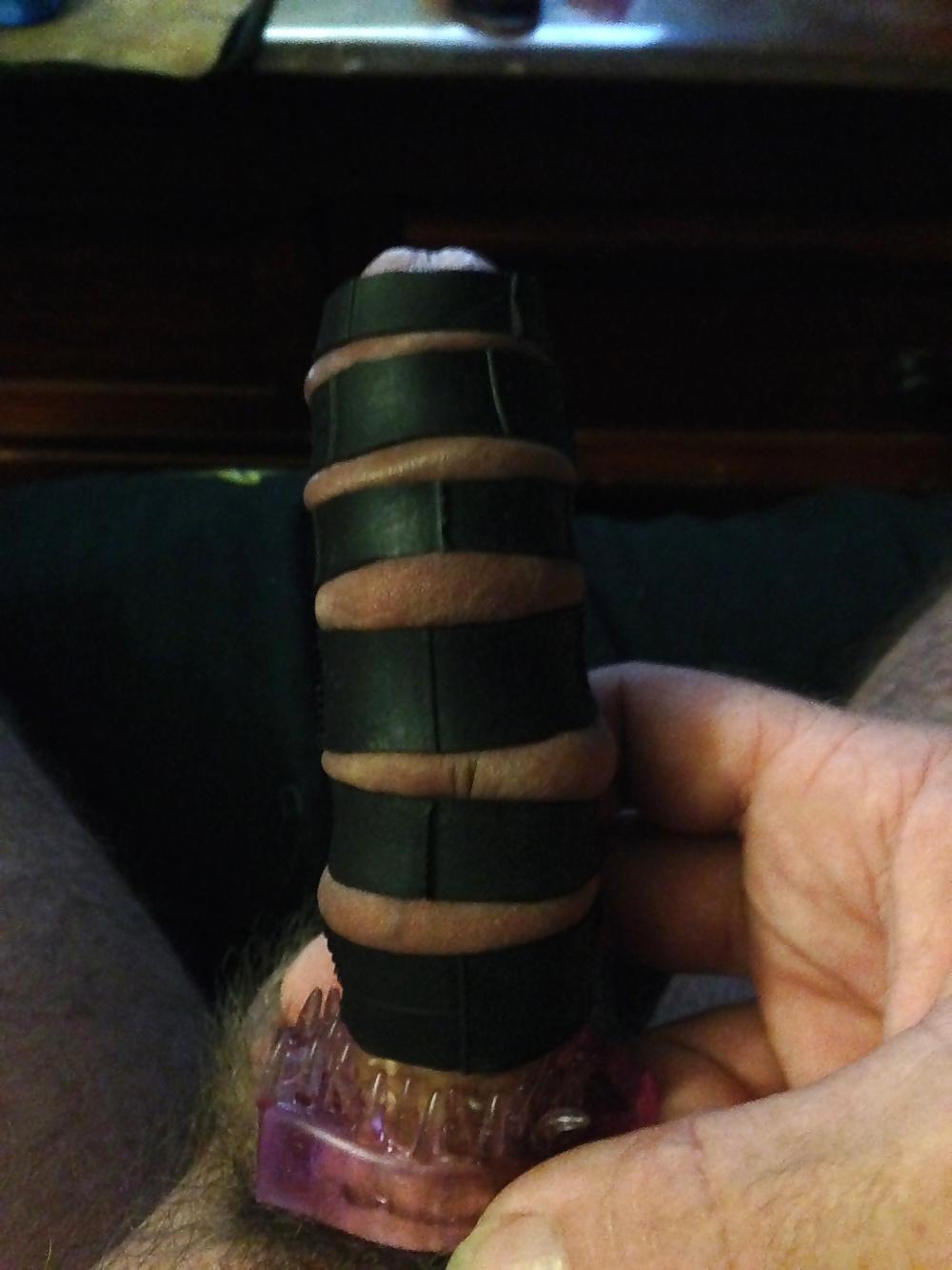 8P Lots of brutal cock rings torture