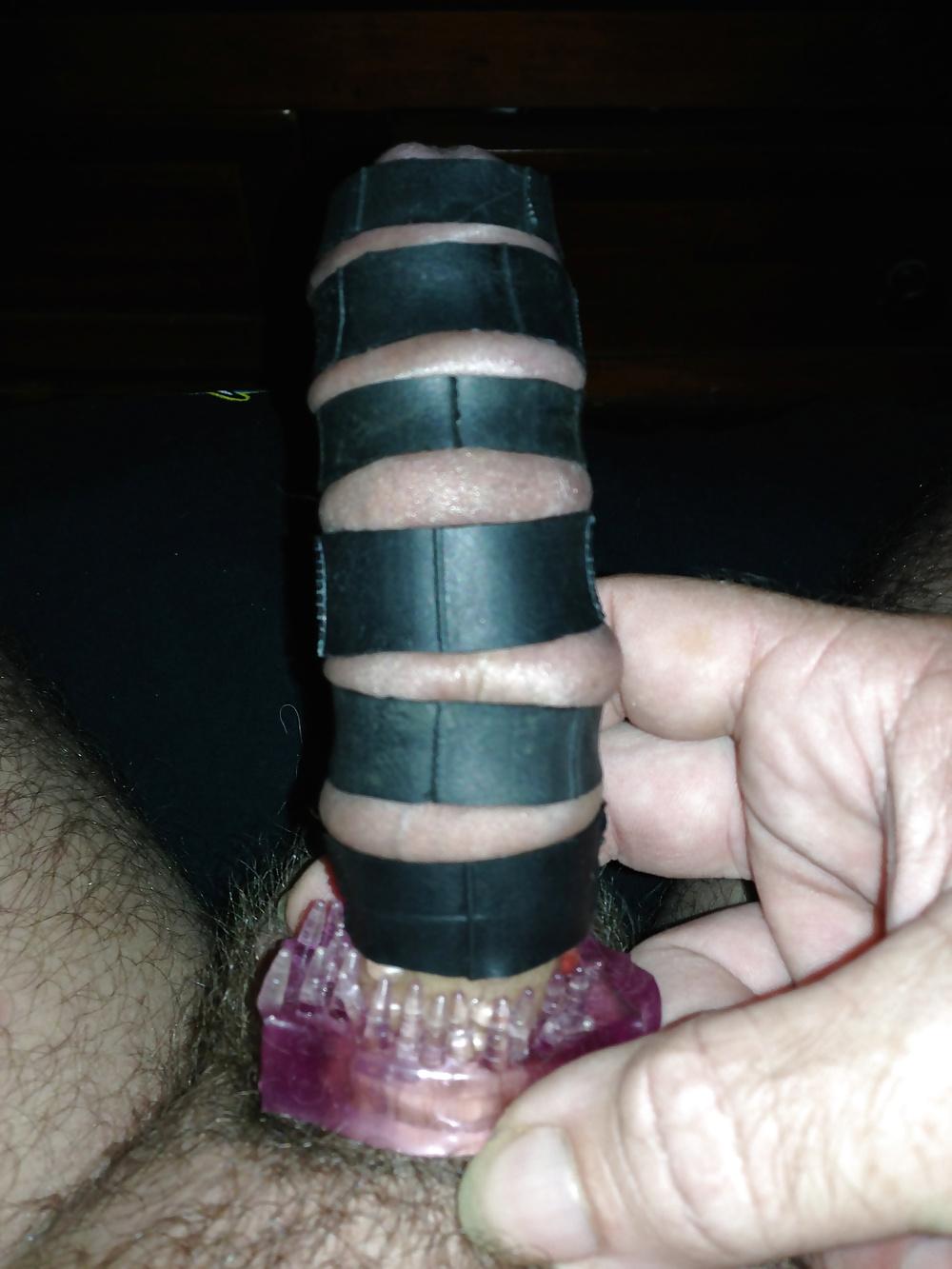 8P Lots of brutal cock rings torture