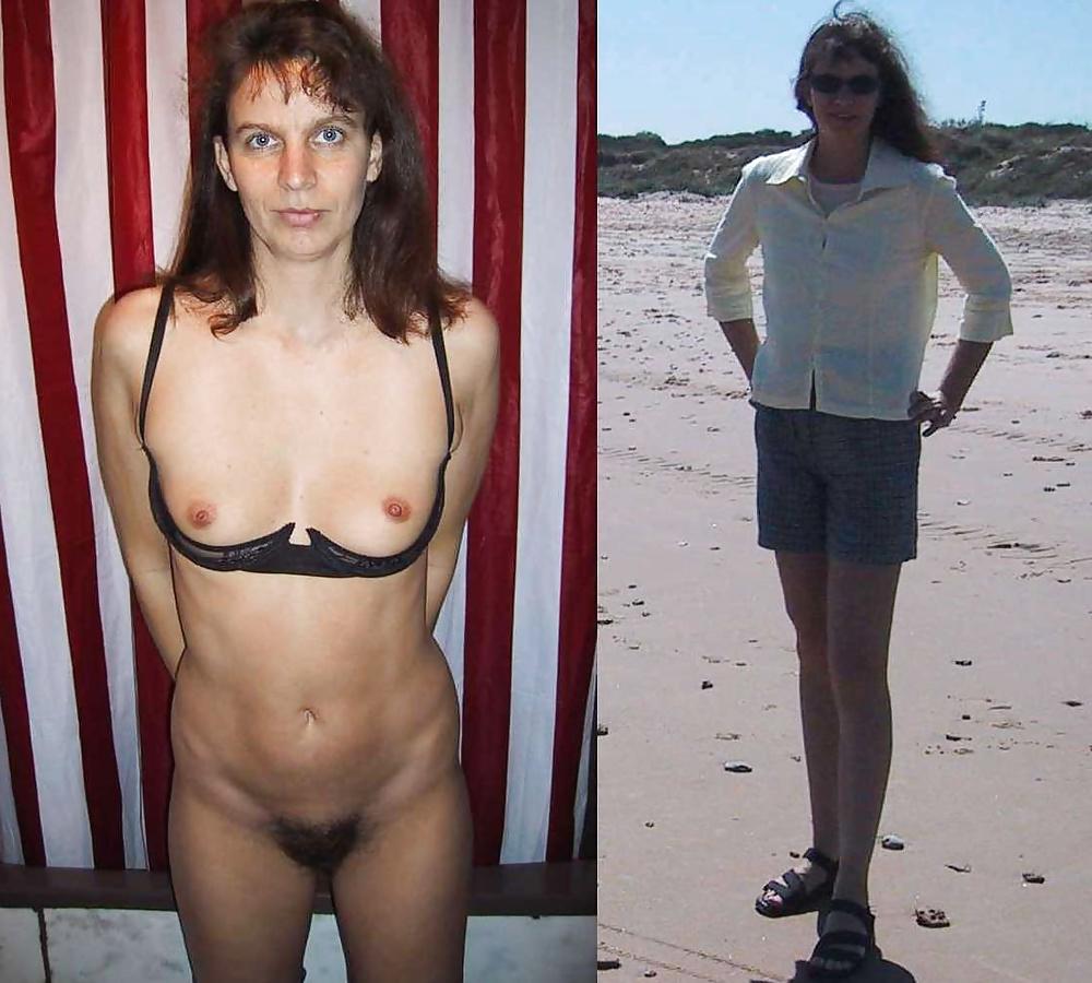 16P Bettina Riedel angezogen und nackt