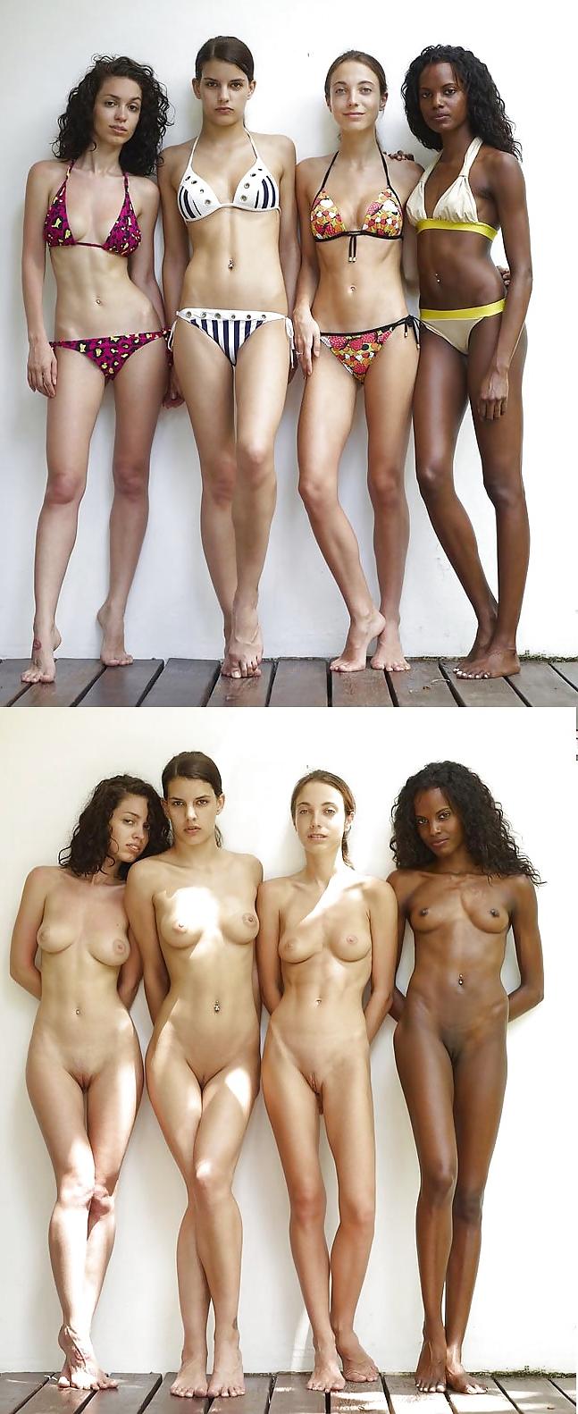 25P Clothed unclothed, dressed undressed, girls and matures