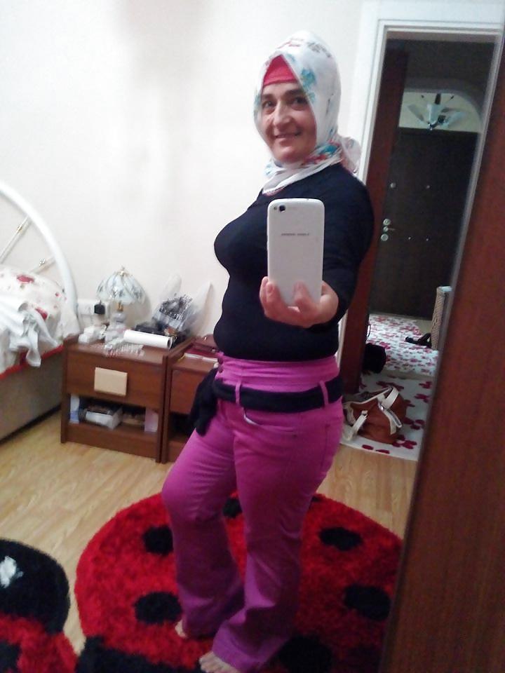 14P Turkish turbanli arab hijab