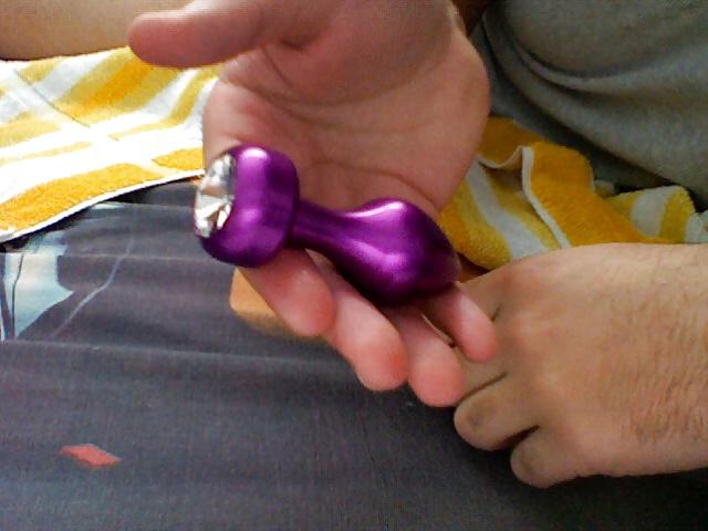 15P Fun with Purple Butt Plug