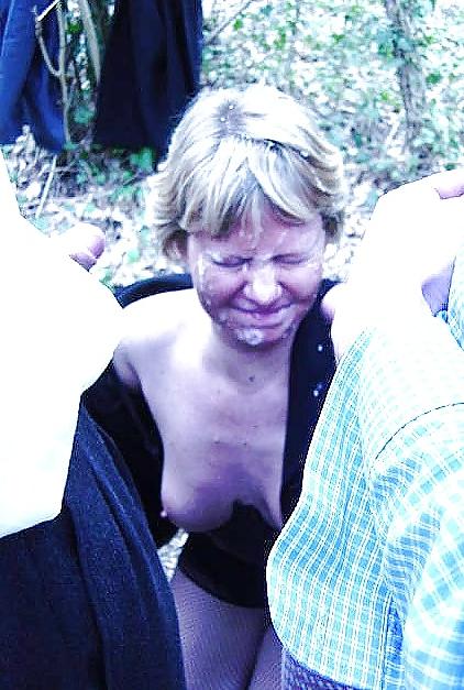 25P Bukkake de florence dans les bois