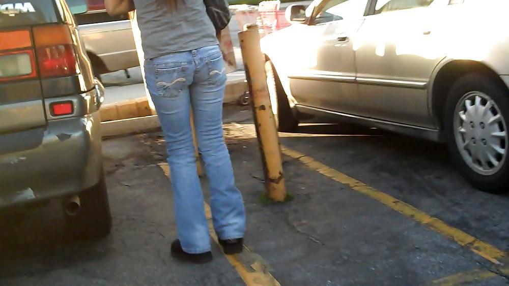 4P Pattys nice tight butt ass in jeans in the parking alot