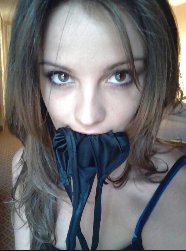 25P Panties in mouth