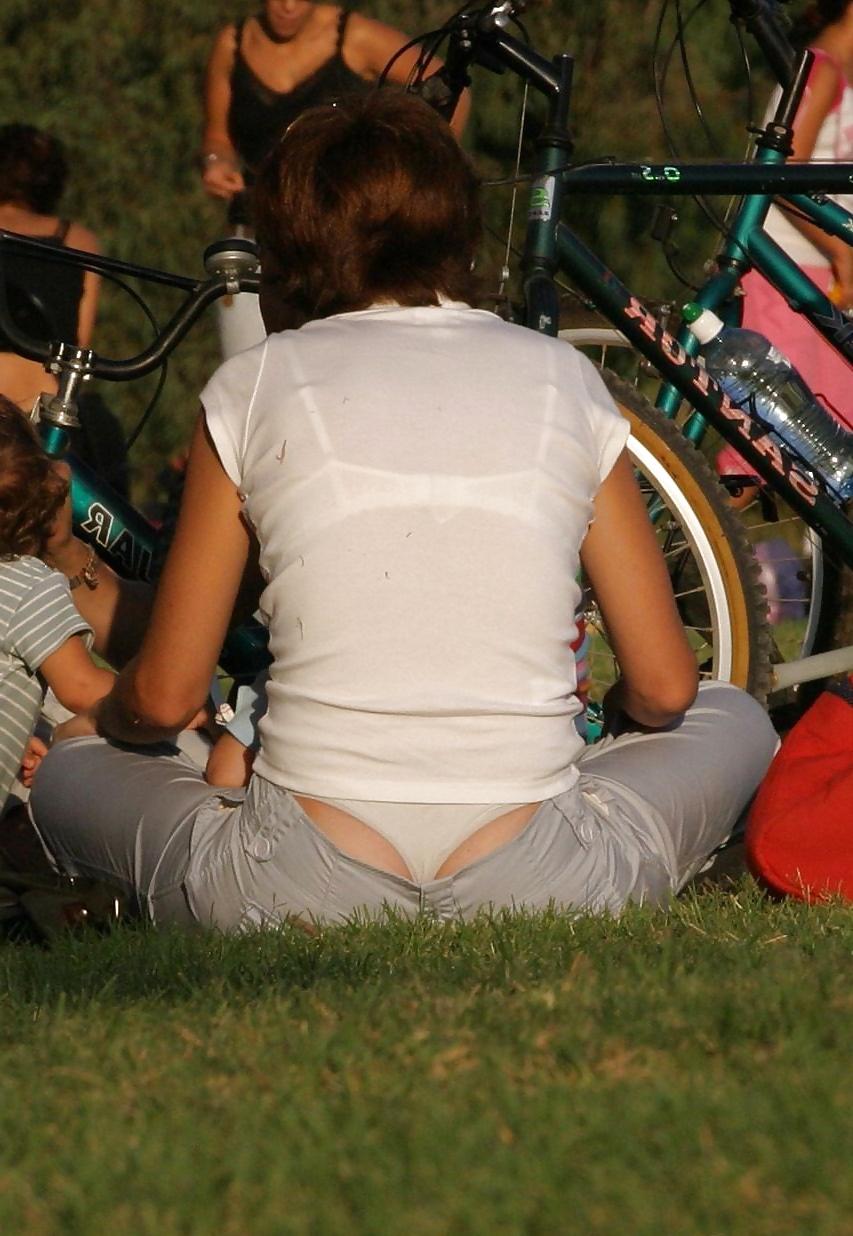 12P Candid public voyeur panties and thongs - hot asses