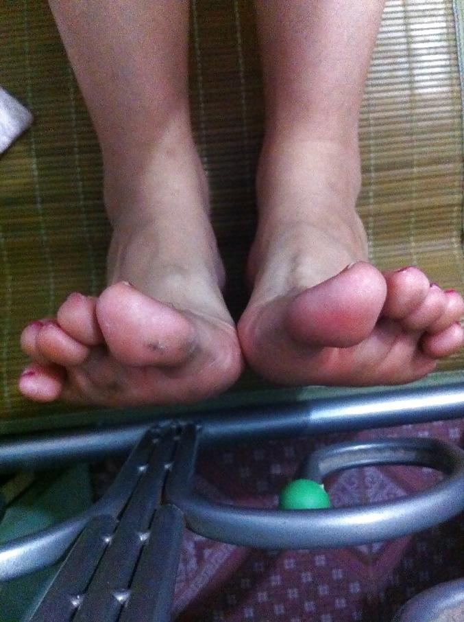12P (3) My asian GF's feet, toes and soles! Chinese foot fetish!