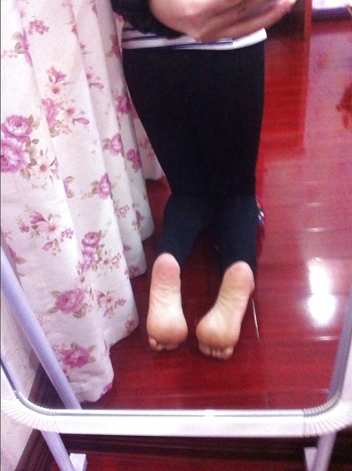 12P (3) My asian GF's feet, toes and soles! Chinese foot fetish!