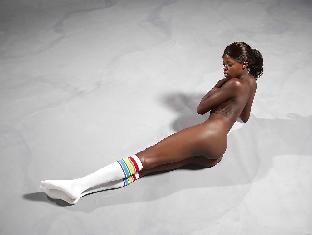 25P Ebony teen with knee socks