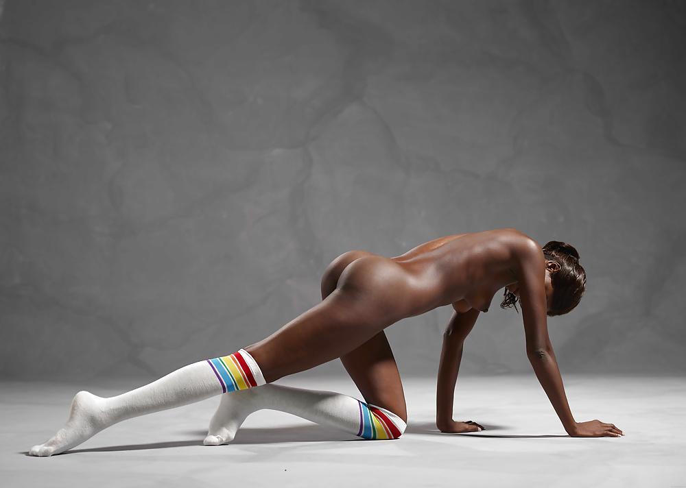 25P Ebony teen with knee socks