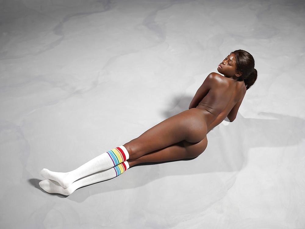 25P Ebony teen with knee socks