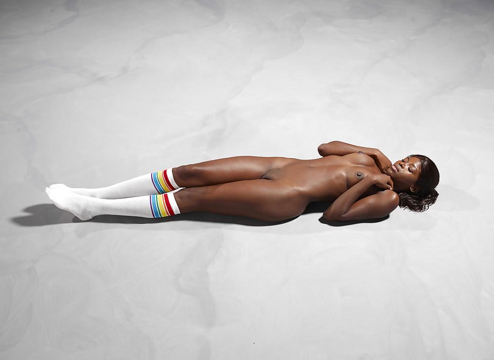 25P Ebony teen with knee socks
