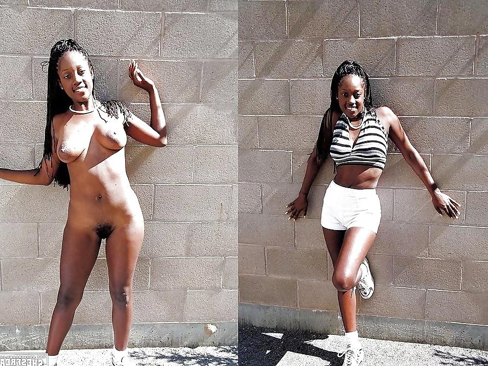 15P Clothed and Nude 9 Ebony Women