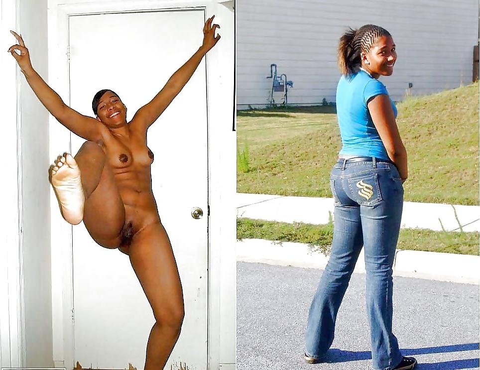 15P Clothed and Nude 9 Ebony Women