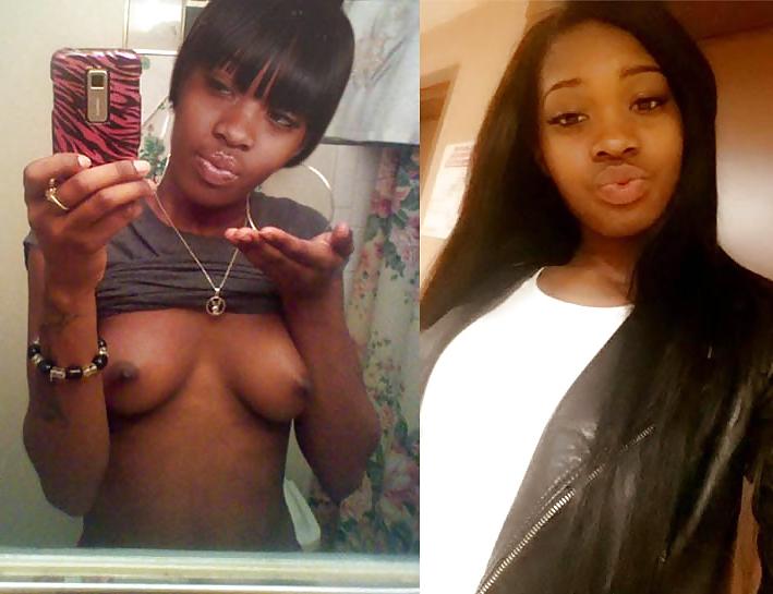 15P Clothed and Nude 9 Ebony Women