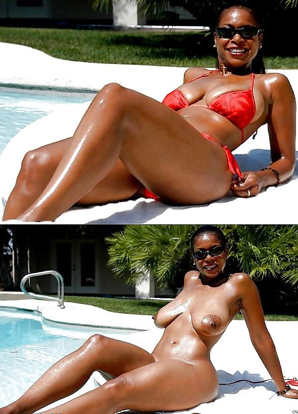 15P Clothed and Nude 9 Ebony Women