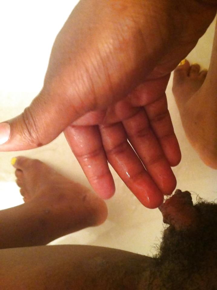 13P 18 year old Black girl shows her 36DDD tits
