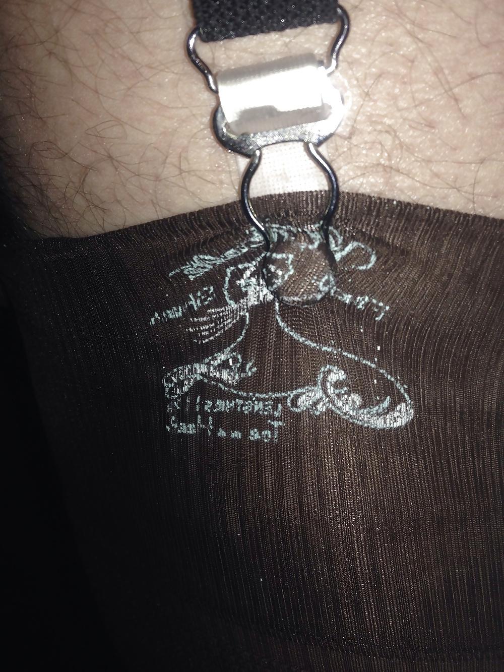 19P Playing in vintage Van Raalte stockings