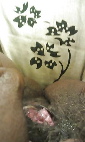 25P Hairy Ebony Mature 