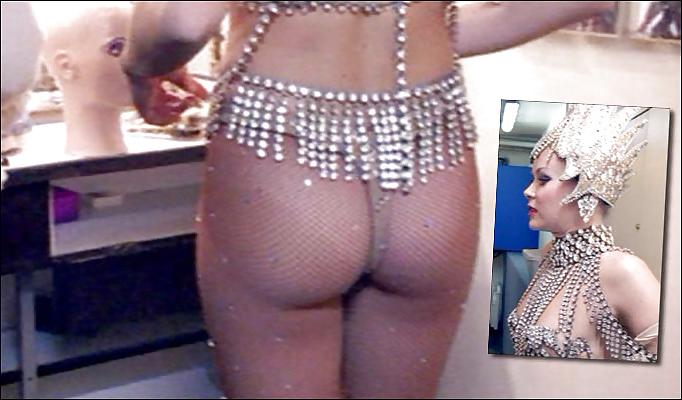 6P Mature celebrity Amanda Holden (age 43) pert butt.