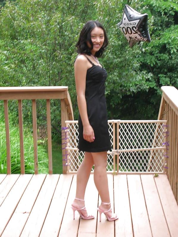 8P Tall and slim bodied Asian teen