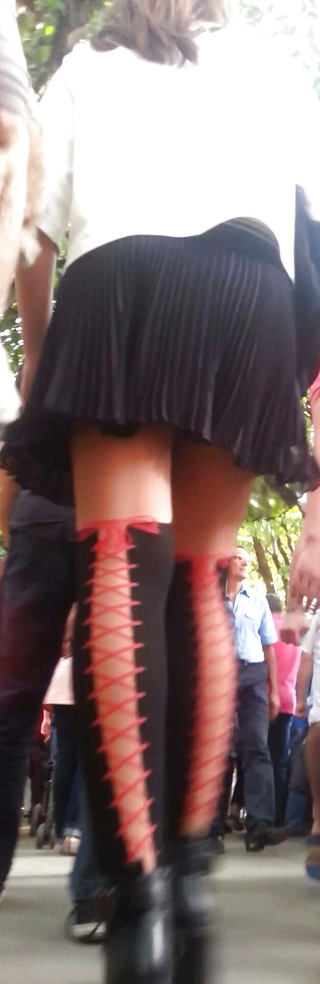 7P Spy sexy teens upskirt romanian