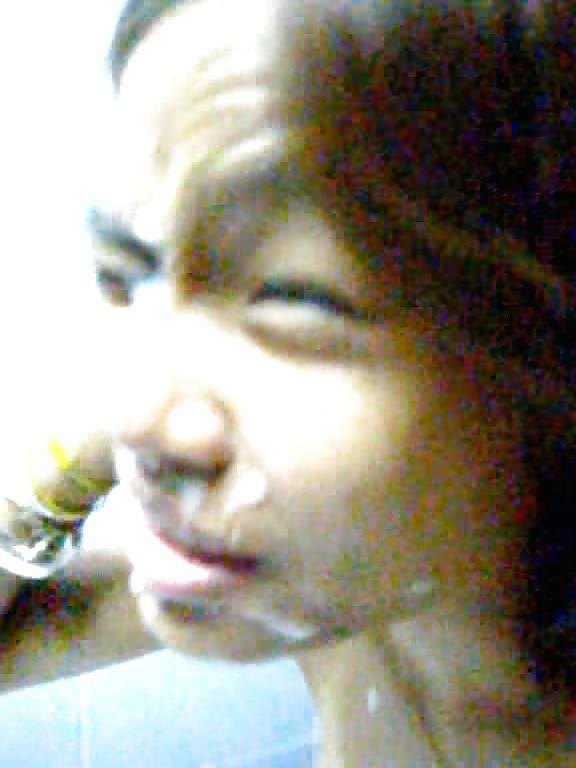6P Cut Asian Girlfriends Face all Fucked over with Cum