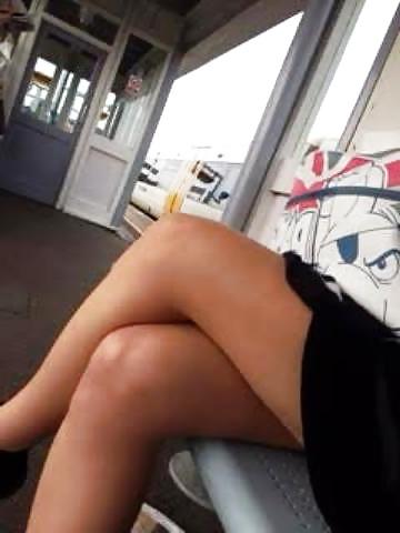 7P Teen slut upskirt