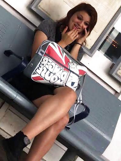 7P Teen slut upskirt