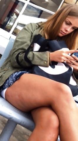 7P Teen slut upskirt