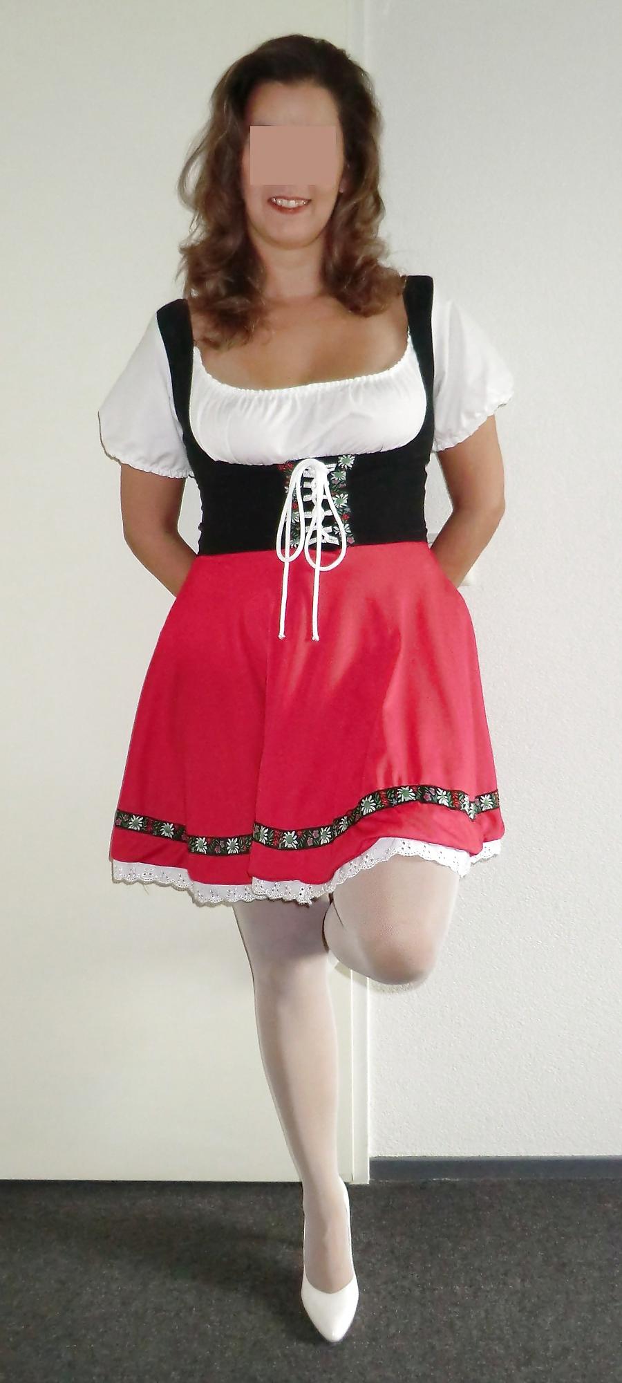 21P My Oktoberfest outfit  #1  Upskirt & TiTs