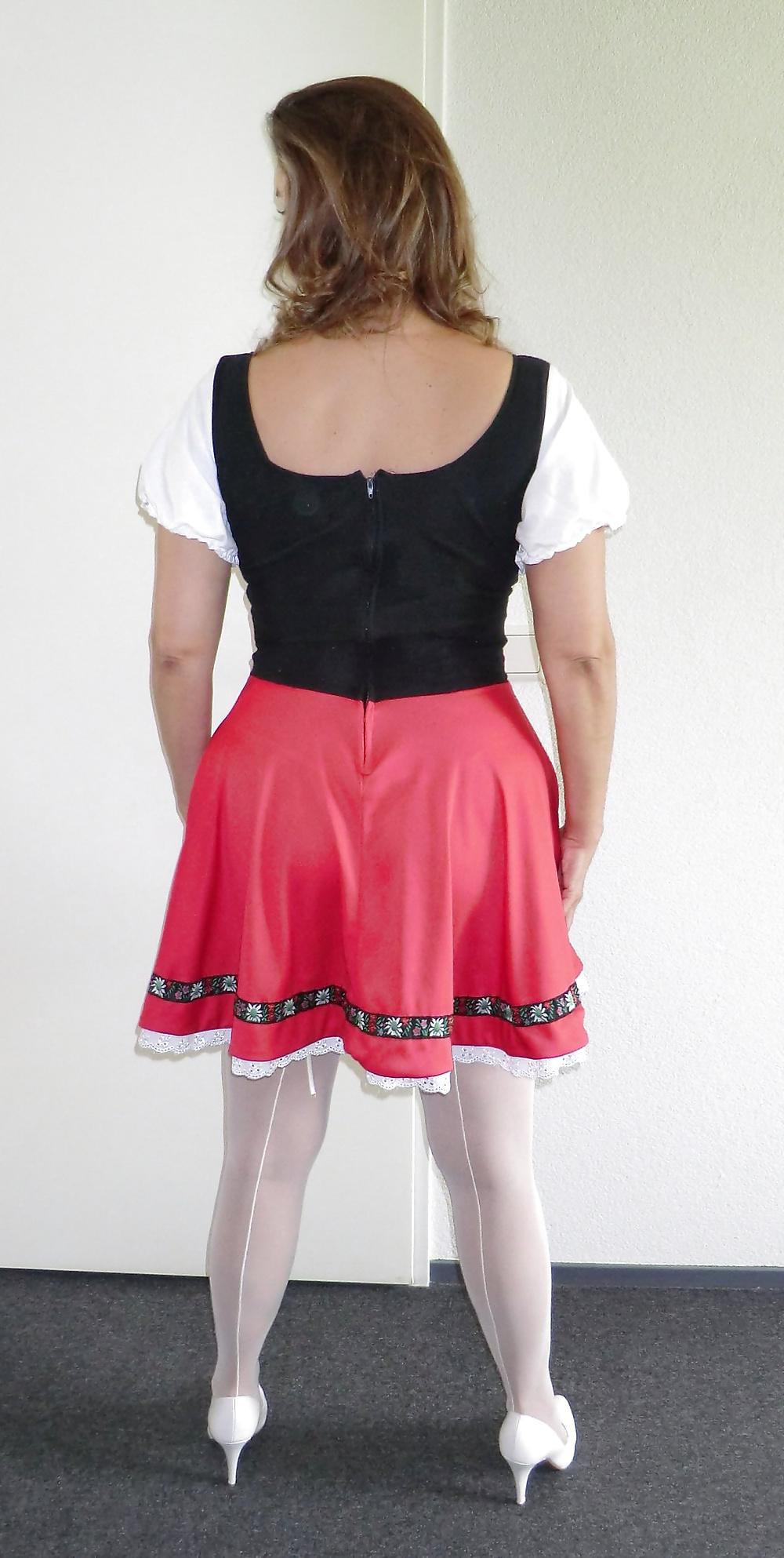 21P My Oktoberfest outfit  #1  Upskirt & TiTs
