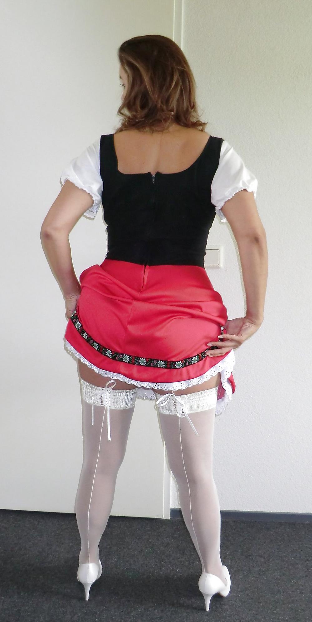 21P My Oktoberfest outfit  #1  Upskirt & TiTs