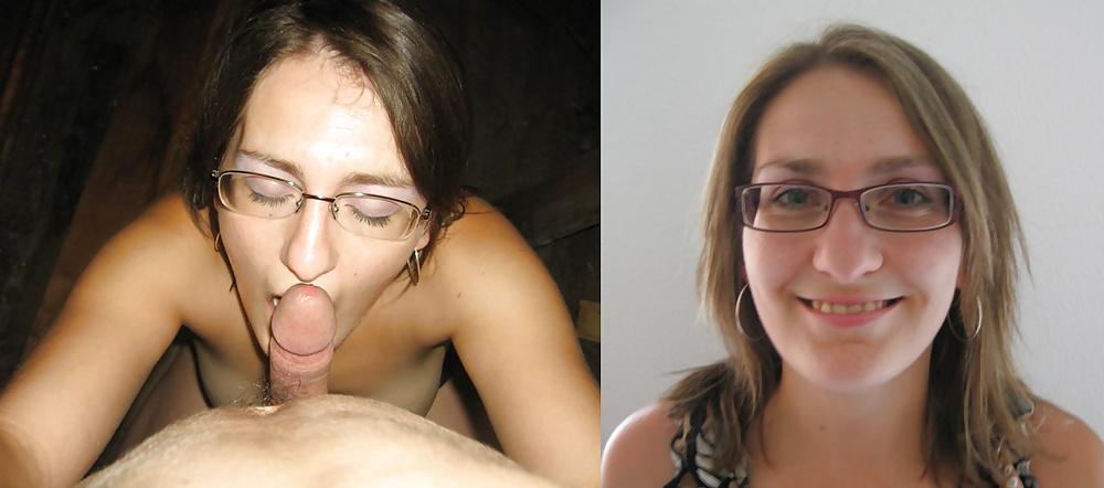 25P Bitches before-after, salope avant et en mode pute