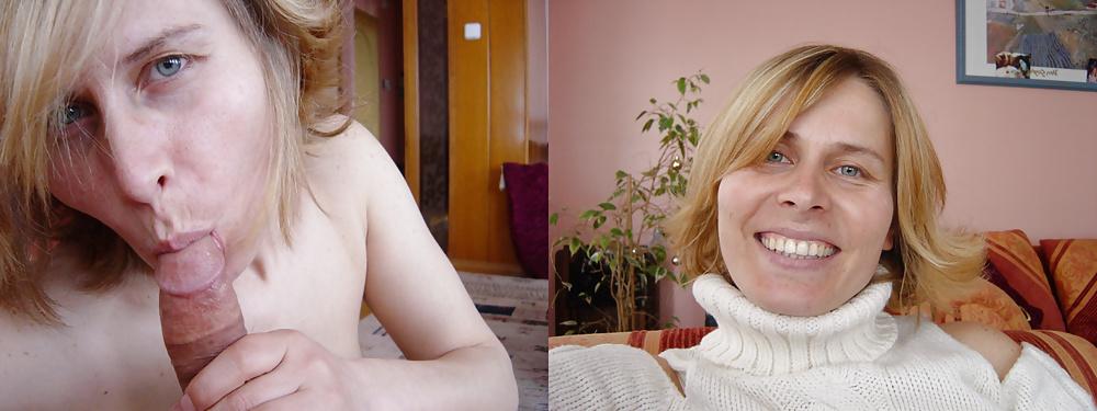 25P Bitches before-after, salope avant et en mode pute