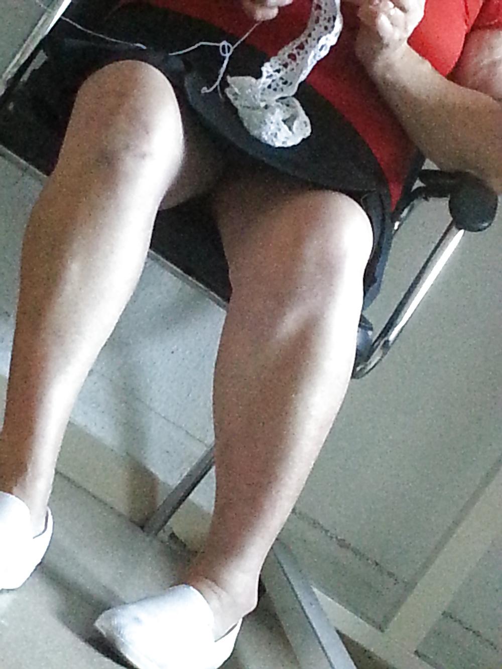 5P Upskirt granny