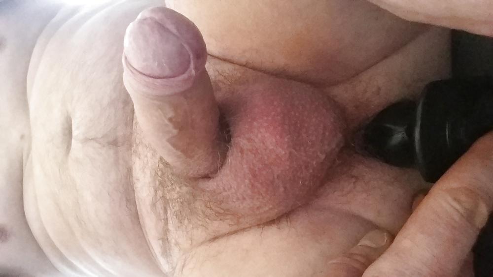 6P Butt plug in my ass.