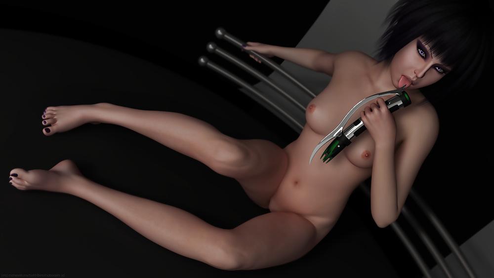 25P Virtual goth model Cathy