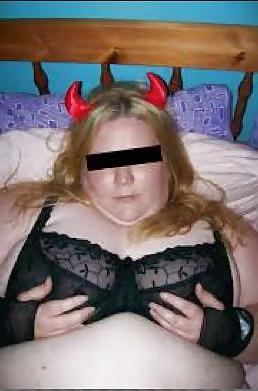 8P BBW Devil Girl Gets Naked And Covered In Cum