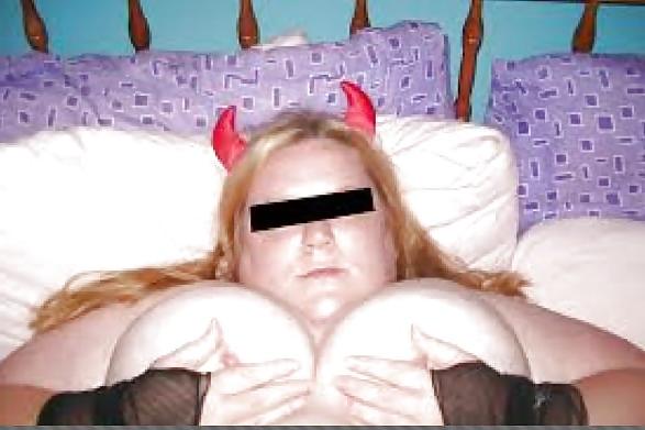 8P BBW Devil Girl Gets Naked And Covered In Cum