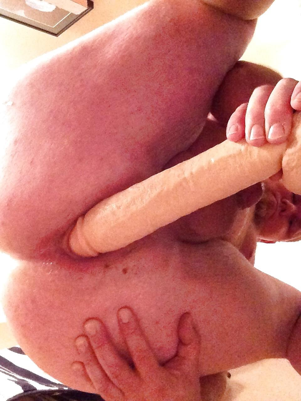 10P Riding A Big Dildo