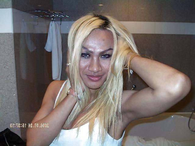 25P Blond Ladyboy Pam from Bangkok