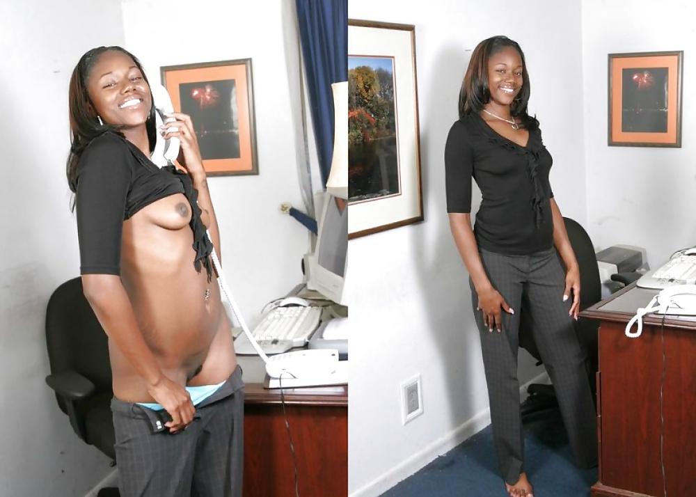 18P Clothed and Nude 1 Ebony Women