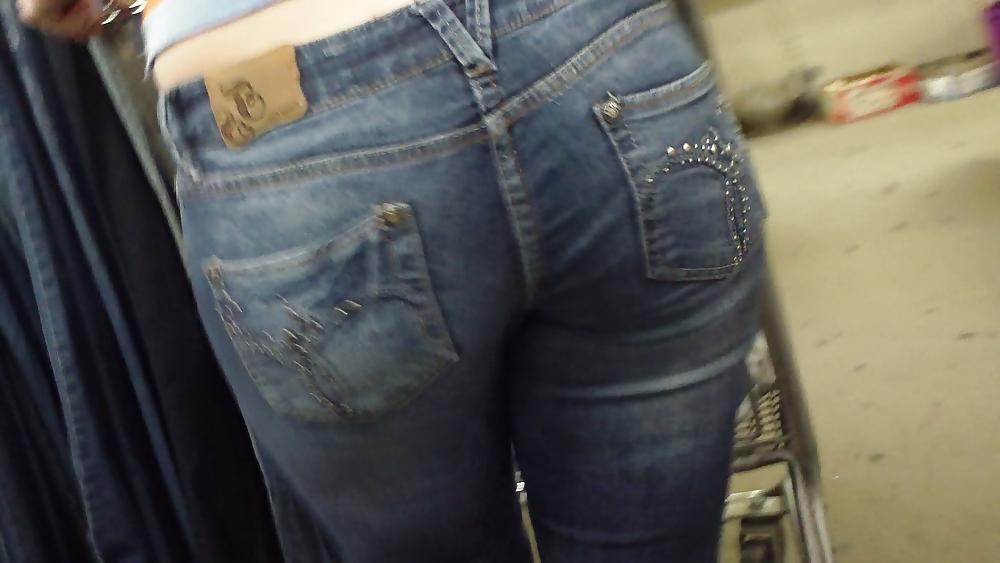 25P Miss Perfect tight ass & butt in Jeans at the store