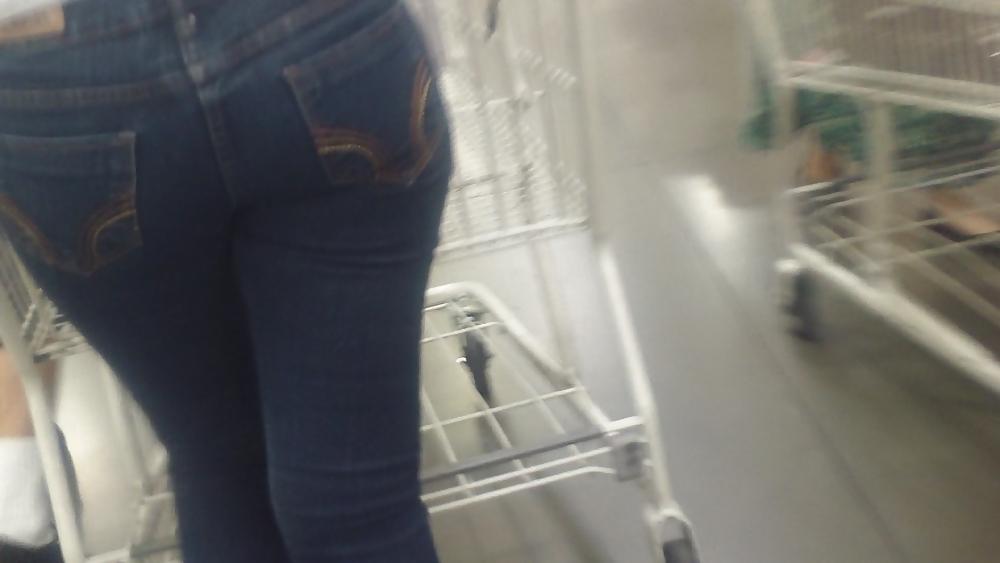 25P Miss Perfect tight ass & butt in Jeans at the store
