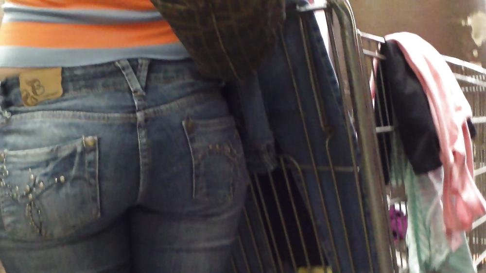 25P Miss Perfect tight ass & butt in Jeans at the store