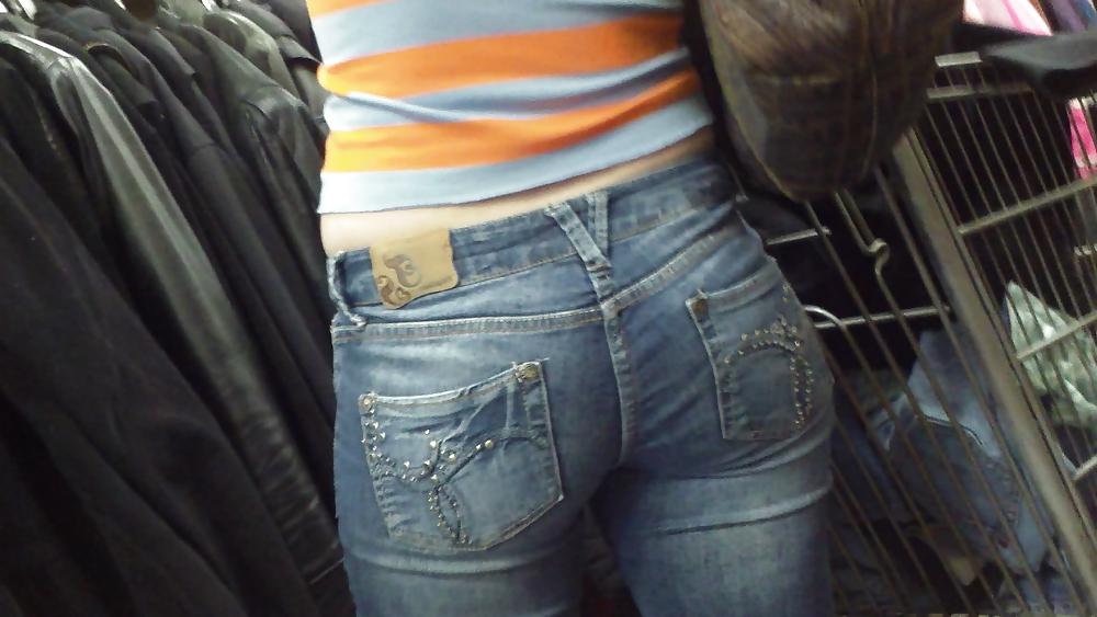 25P Miss Perfect tight ass & butt in Jeans at the store