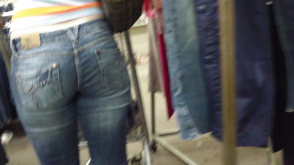 25P Miss Perfect tight ass & butt in Jeans at the store