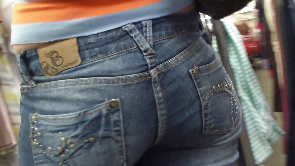 25P Miss Perfect tight ass & butt in Jeans at the store